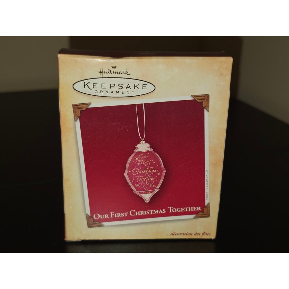 Hallmark Keepsake Ornament ~ Our First Christmas Together ~ Acrylic ~ 2004